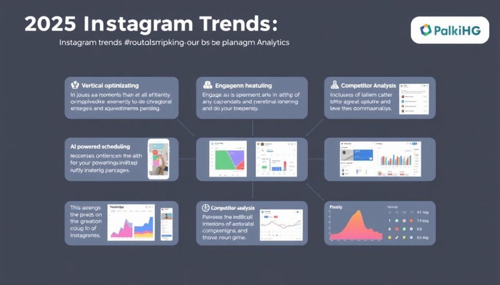 2025 Instagram trends infographic showing Planoly features 2025 Instagram trends infographic showing Planoly features