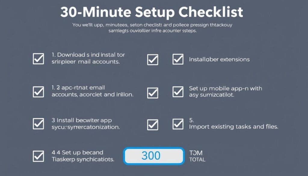 30-minute setup checklist for the Digital Time Savers Toolkit 30-minute setup checklist for the Digital Time Savers Toolkit