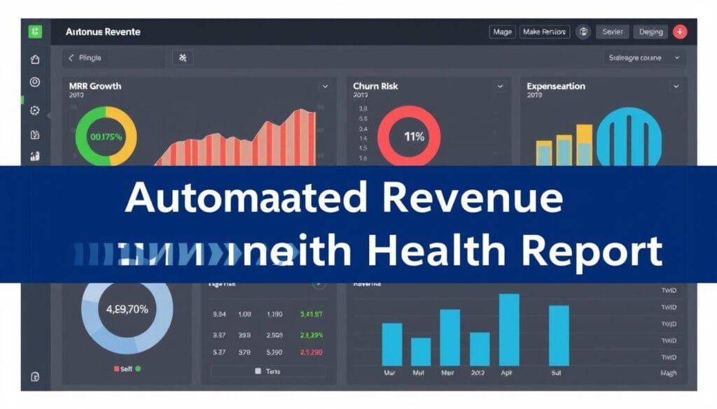 Automated revenue health report dashboard from ChartMogul Automated revenue health report dashboard from ChartMogul