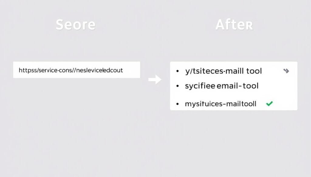 Before and after of service subscription affiliate link transformation Before and after of service subscription affiliate link transformation