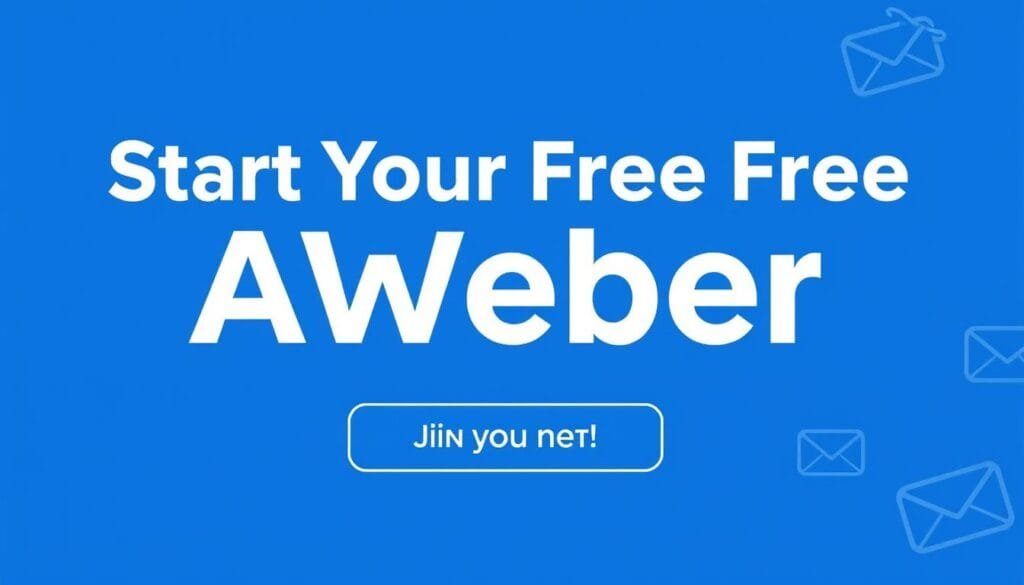 Call-to-action graphic encouraging AWeber free trial signup Call-to-action graphic encouraging AWeber free trial signup