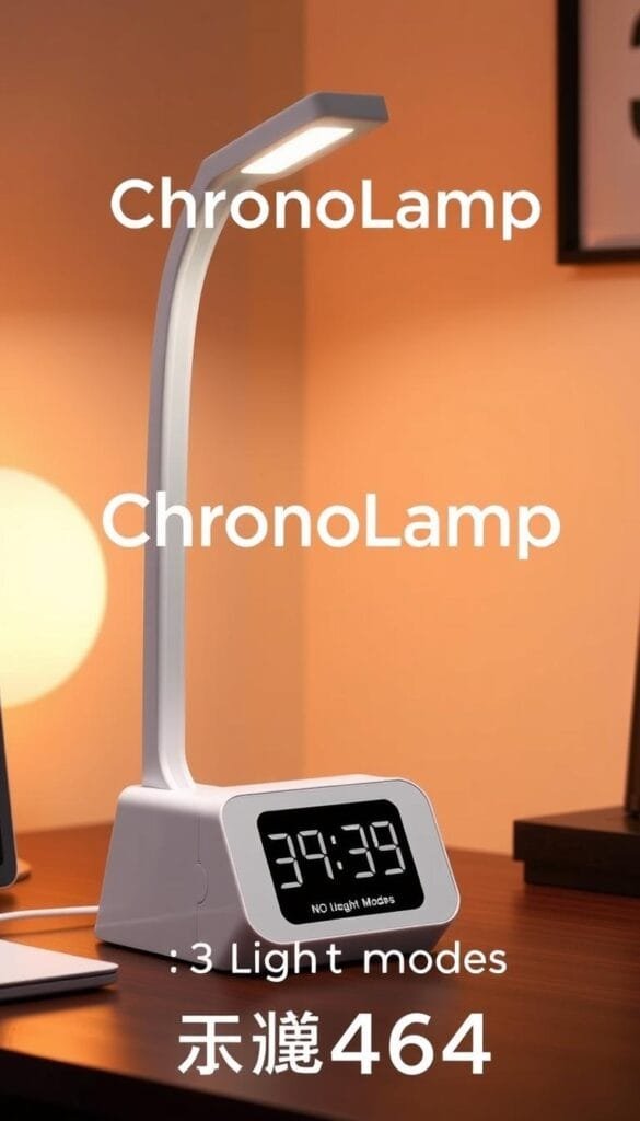 ChronoLamp LED Desk Lamp with Digital Clock display ChronoLamp LED Desk Lamp with Digital Clock display