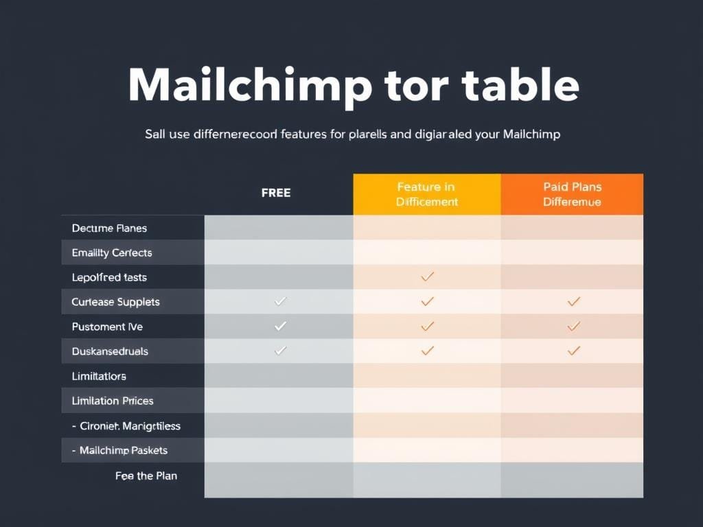 Comparison of Mailchimp free vs paid plans Comparison of Mailchimp free vs paid plans