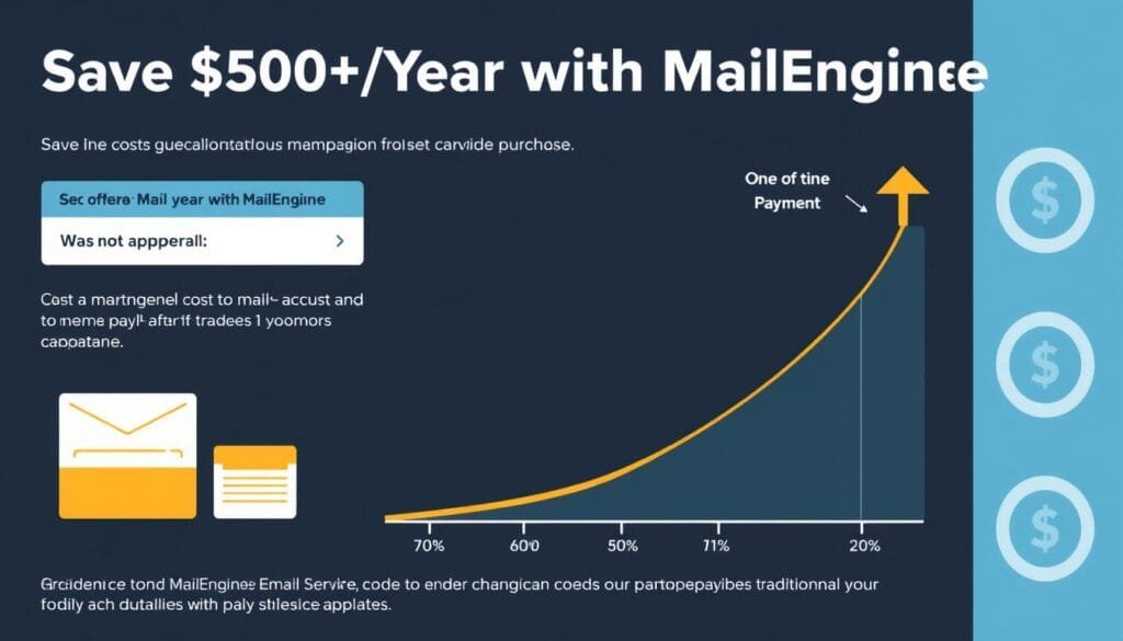 Cost savings calculator showing MailEngine vs traditional email marketing platforms Cost savings calculator showing MailEngine vs traditional email marketing platforms