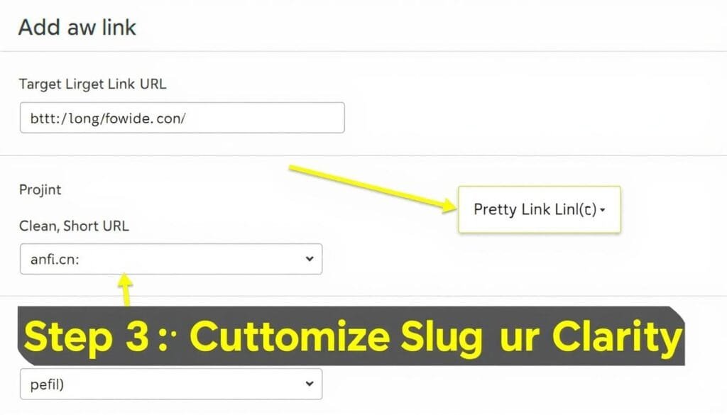 Creating a new Pretty Link in the dashboard Creating a new Pretty Link in the dashboard