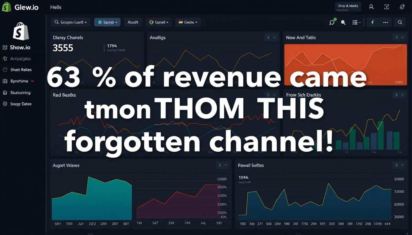 Glew.io Shopify sales analytics dashboard showing surprising revenue sources
