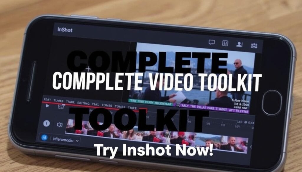InShot app interface showing video editing for Instagram Reels InShot app interface showing video editing for Instagram Reels