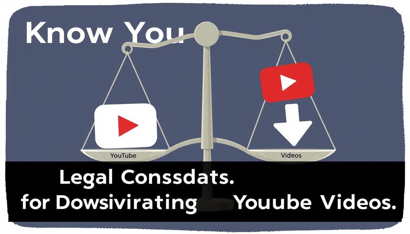 Legal considerations when downloading YouTube videos