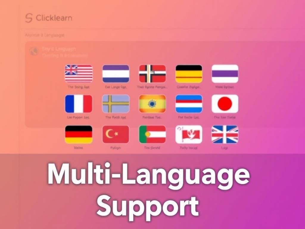 Multi-Language Support in ClickLearn software training Multi-Language Support in ClickLearn software training