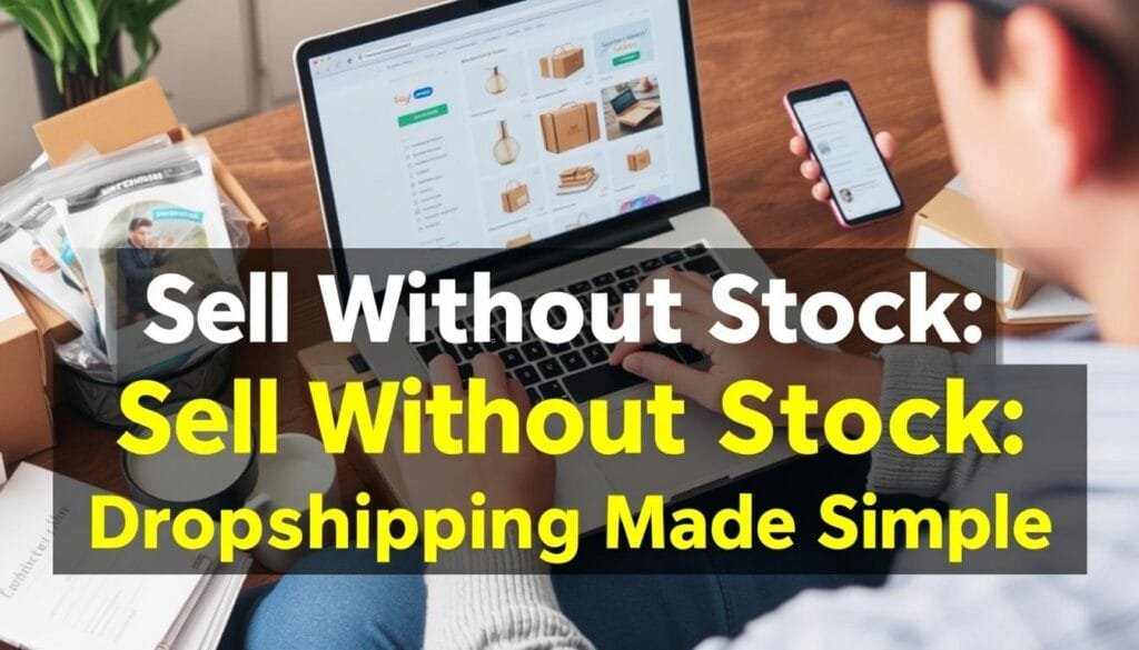 Person managing online store on laptop with product images and shipping details visible Person managing online store on laptop with product images and shipping details visible