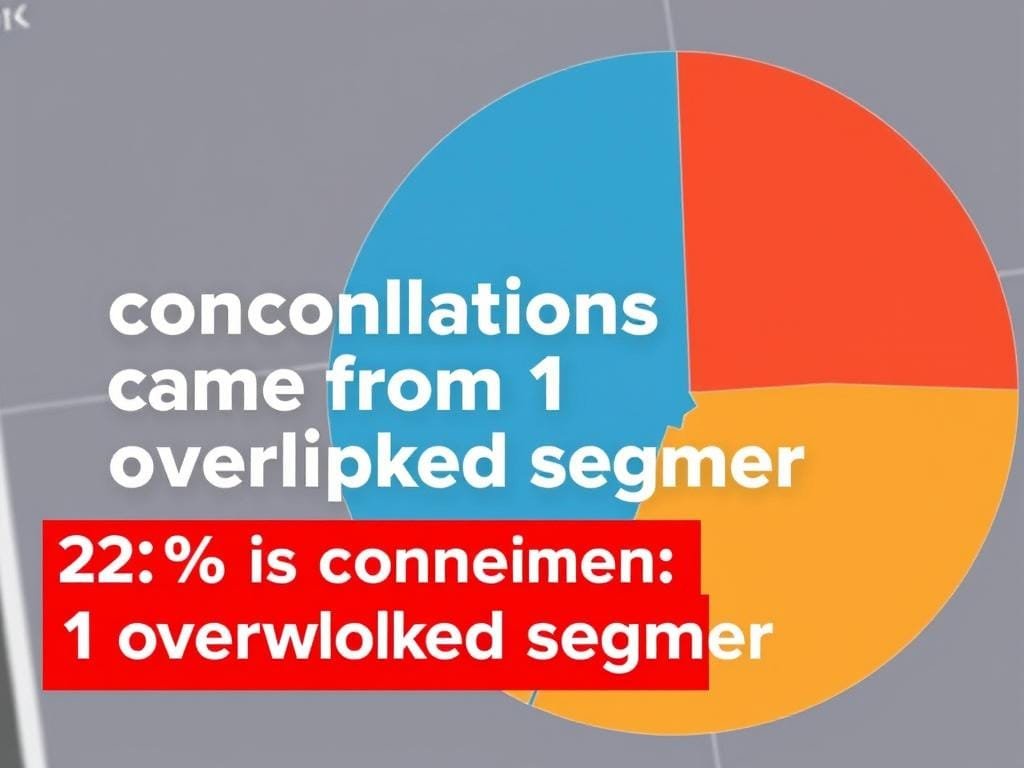 Pie chart showing 23% of cancellations came from one customer segment Pie chart showing 23% of cancellations came from one customer segment
