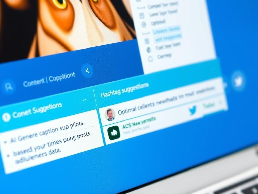 Sprout Social's AI Assist feature generating content suggestions Sprout Social's AI Assist feature generating content suggestions