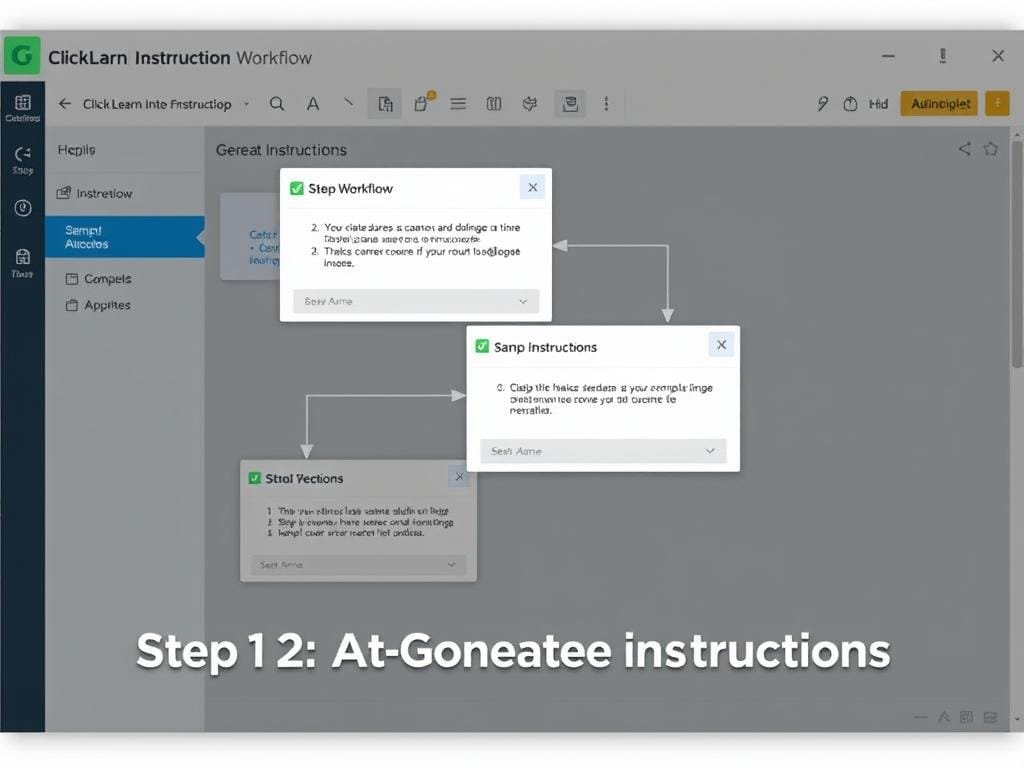 Step 2: Auto-Generate Instructions with ClickLearn Step 2: Auto-Generate Instructions with ClickLearn