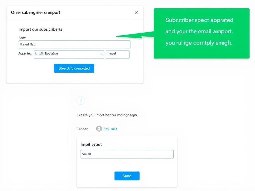 Step 3: Import subscribers and start sending Step 3: Import subscribers and start sending